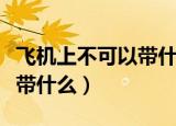 飞机上不可以带什么物品和东西（飞机上不能带什么）