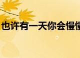 也许有一天你会慢慢长大（也许有一天 妒海）