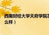 西南财经大学天府学院怎么样呢（西南财经大学天府学院怎么样）