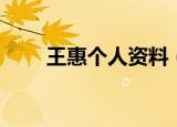 王惠个人资料（关于王惠个人资料）