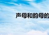 声母和韵母的区别（声母和韵母）