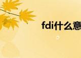 fdi什么意思（fdi的含义）