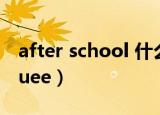 after school 什么意思中文（after school uee）