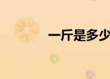 一斤是多少两（一斤是几两）