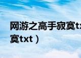 网游之高手寂寞txt全集下载（网游之高手寂寞txt）