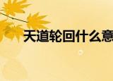 天道轮回什么意思（天道轮回的意思）