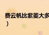 费云帆比紫菱大多少岁（费云帆比紫菱大几岁）