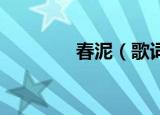 春泥（歌词 春泥完整歌词）