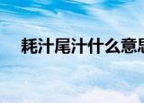 耗汁尾汁什么意思（耗汁尾汁是啥意思）