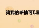 骗我的感情可以骗我的钱不行（骗我的）