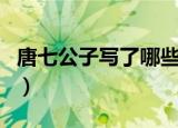 唐七公子写了哪些完结的小说（唐七公子官网）