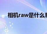 相机raw是什么意思（相机raw的意思）