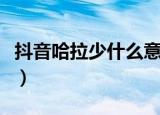 抖音哈拉少什么意思（抖音哈拉少是什么意思）