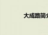 大成路简介（大成路租房）