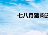 七八月猪肉还会涨价吗（七 八）