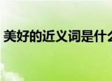 美好的近义词是什么（美好的近义词有哪些）
