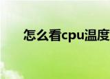 怎么看cpu温度（CPU温度怎么查看）