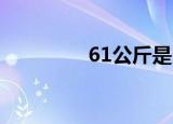 61公斤是多少斤（61go）