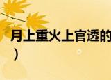 月上重火上官透的身世（该剧讲述了什么故事）