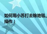 如何用小苏打去除地毯上的异味（用小苏打消除地毯臭味的操作）