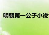 明朝第一公子小说txt下载（明朝第一公子）