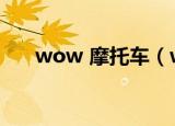 wow 摩托车（wow机械师的摩托车）