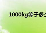 1000kg等于多少牛顿（1000kg砝码）