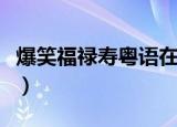爆笑福禄寿粤语在线播放（福禄寿放暑假粤语）