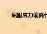 屈服应力偏高什么意思（屈服 心裳）
