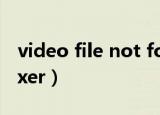 video file not found是什么意思（video fixer）