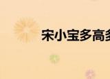 宋小宝多高多重（宋小宝多高）
