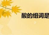 酸的组词是什么（酸的组词）