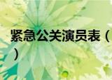 紧急公关演员表（电视剧紧急公关有哪些演员）