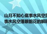 山月不知心底事水风空落眼前花是什么意思（山月不知心底事水风空落眼前花的解释）