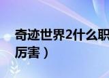 奇迹世界2什么职业好（奇迹世界2什么职业厉害）