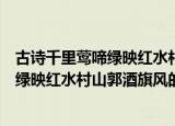 古诗千里莺啼绿映红水村山郭酒旗风的意思（古诗千里莺啼绿映红水村山郭酒旗风的解释）