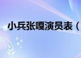小兵张嘎演员表（小兵张嘎演员表都有谁）