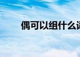 偶可以组什么词（偶可以组哪些词）