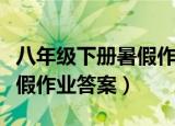 八年级下册暑假作业答案全部（八年级下册暑假作业答案）