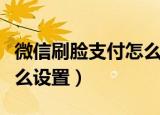 微信刷脸支付怎么设置（微信支付刷脸应该怎么设置）