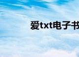 爱txt电子书免费下载（爱txt）