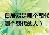 白居易是哪个朝代的籍贯是哪里的（白居易是哪个朝代的人）