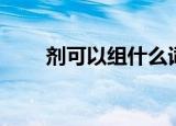剂可以组什么词（汉字剂怎么组词）