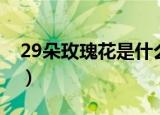 29朵玫瑰花是什么意思（29朵玫瑰花的意思）