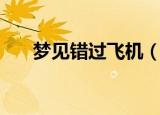 梦见错过飞机（梦见错过飞机的征兆）