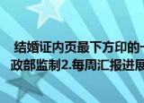  结婚证内页最下方印的一排字母MZHBJZH是什么含义1.民政部监制2.每周汇报进展哈