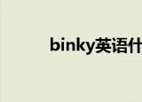 binky英语什么意思啊（binky）