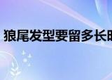 狼尾发型要留多长时间（狼尾发型要留多久）