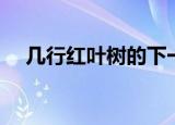 几行红叶树的下一句是什么（作者是谁）