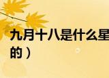 九月十八是什么星座（九月十八日是什么星座的）